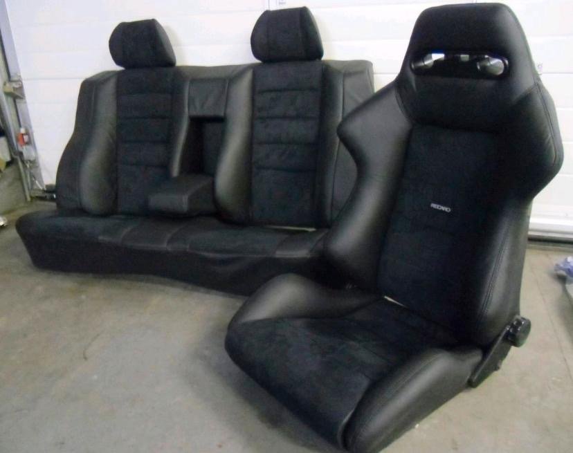 Mercedes W201 16V:Intérieur complet Recaro cuir/alcantara (NEUF) - Image 5